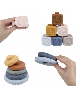 Меки сензорни блокове за бебета